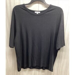 OPHELIA ROE Women's (Size 3X) Short Sleeve Round Neck Shirt Rayon Spandex